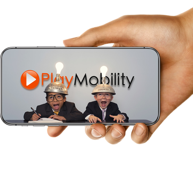 Children wearing tin hats with lightbulbs on top