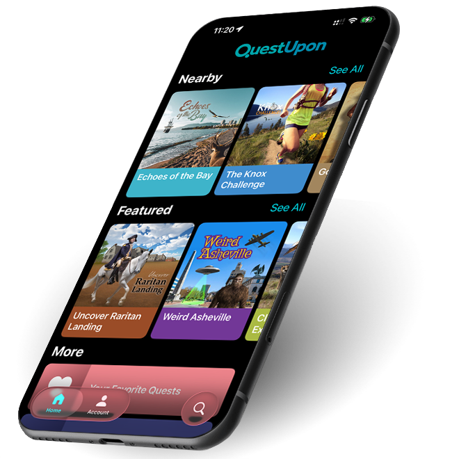 QuestUpon app on device